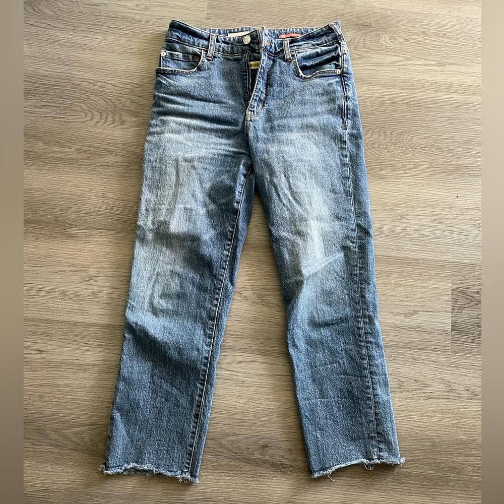 Anthropologie Pilcro Straight Leg Petite Jeans